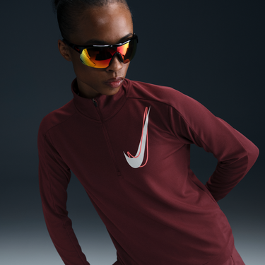 Mikina Nike Swoosh Dri-FIT Midlayer 1/2 Zip Vínová | HJ2225-619, 1