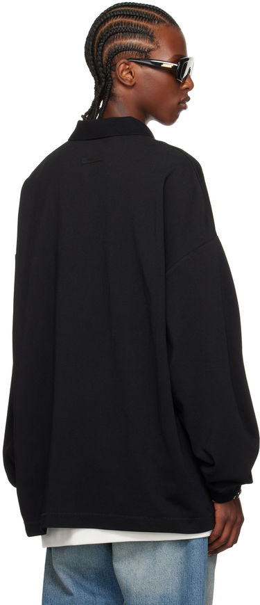 Polo tričko Fear of God Logo Patch Long Sleeve Polo Čierna | 125BT244320F, 2