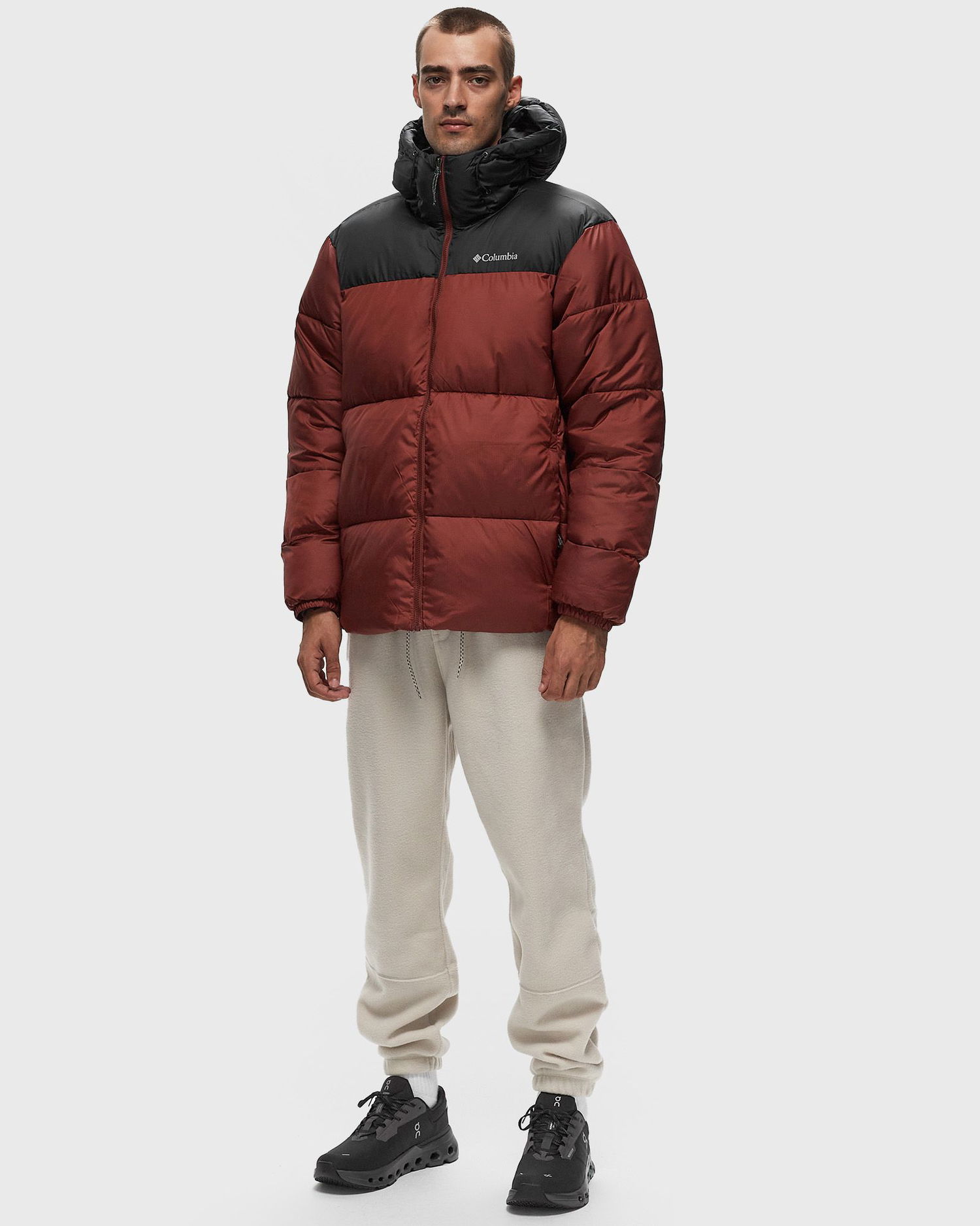 Prešívaná bunda Columbia Puffect II Hooded Jacket Vínová | 2086851681, 1