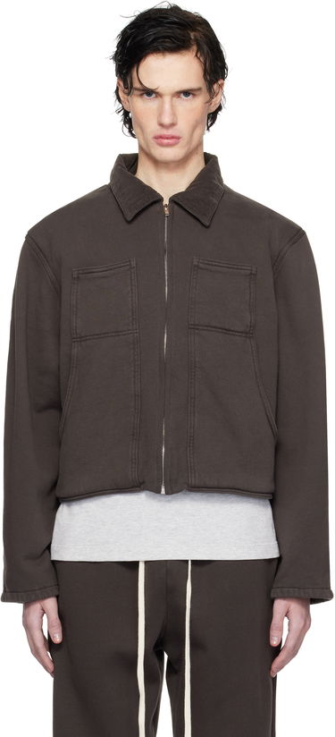 Mikina LES TIEN Utility Cropped Jacket Šedá | CF-1097, 0