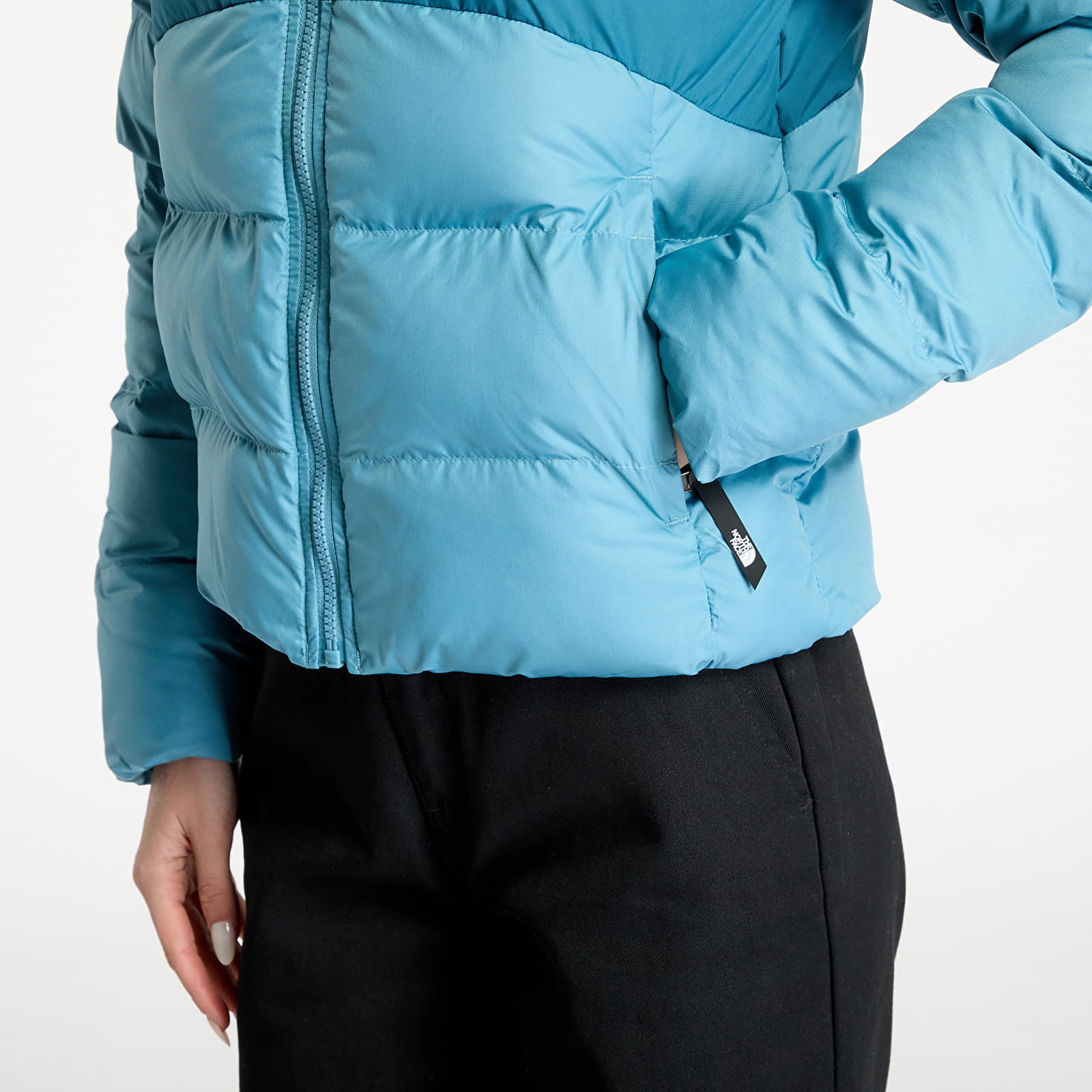 Blue Saikuru Cropped Puffer Jacket