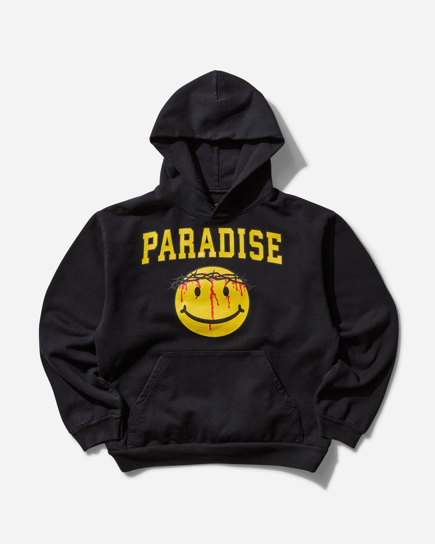 Mikina PARADIS3 Smiley Jesus Hoodie Čierna | PASMILEYHOOD 1, 1