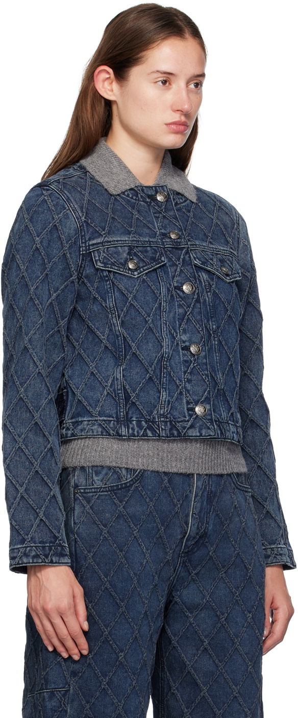 Bunda rag & bone Quilted Denim Jacket Modrá | WDD24F1438Q2KA, 1