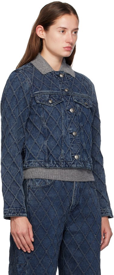Bunda rag & bone Quilted Denim Jacket Modrá | WDD24F1438Q2KA, 1