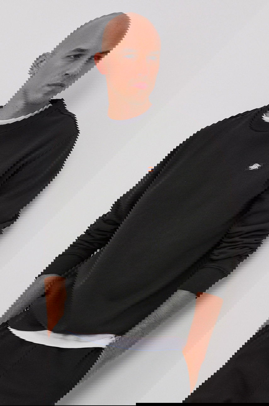 Mikina Dickies Plain Crew Neck Sweatshirt Čierna | DK0A4XCEBLK, 0