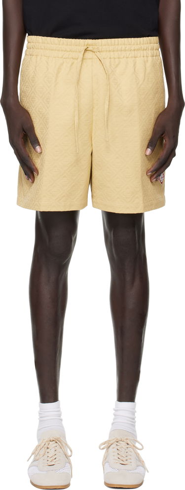 Šortky Casablanca Casablanca Monogram Jacquard Shorts Žltá | MPF25-TR-287-01, 0