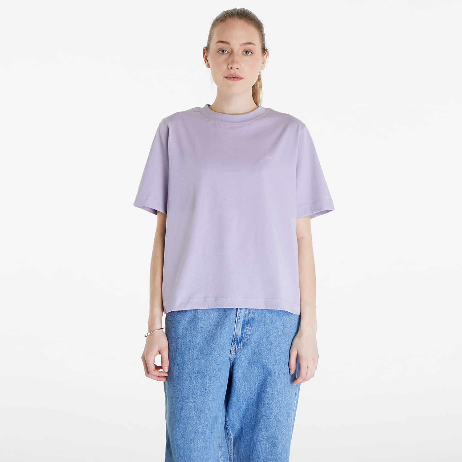Tričko Queens Essential T-Shirt With Tonal Print 3-Pack Multicolour Fialová | QNS_012, 0