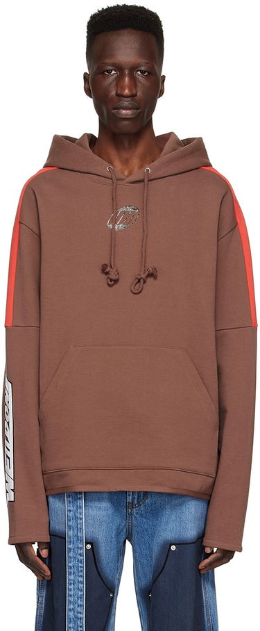 Mikina We11done We11done Cotton Hoodie Hnedá | WD-TH1-22-556-U-BR, 0