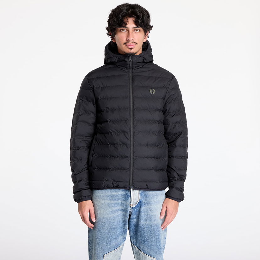 Bunda Fred Perry Hooded Insulated Jacket Black XL Čierna | J8553 102