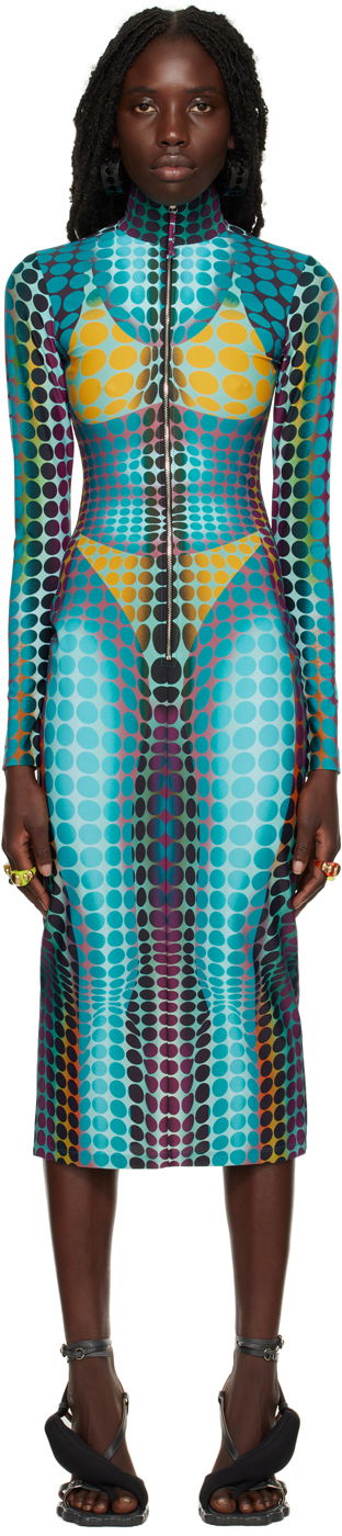 Šaty Jean Paul Gaultier Jean Paul Gaultier Dots Print Midi Dress Rôznofarebný | 22/09-F-RO026-J512, 0