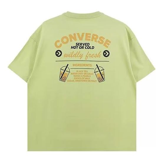 Tričko Converse Loose Fit Tea T-Shirt Zelené | 10025239-A03, 0