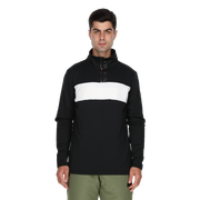 Ski Embossed Stripe Quarter-Zip Top