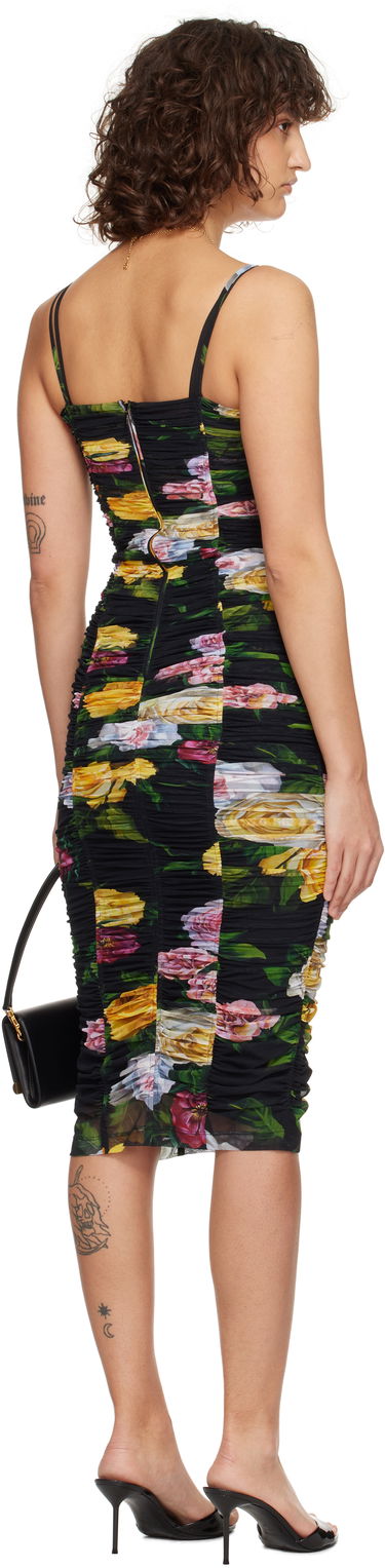 Šaty Dolce & Gabbana Dolce&Gabbana Tulle Floral Print Midi Slip Dress Rôznofarebný | F6FAKT FSUBI, 2