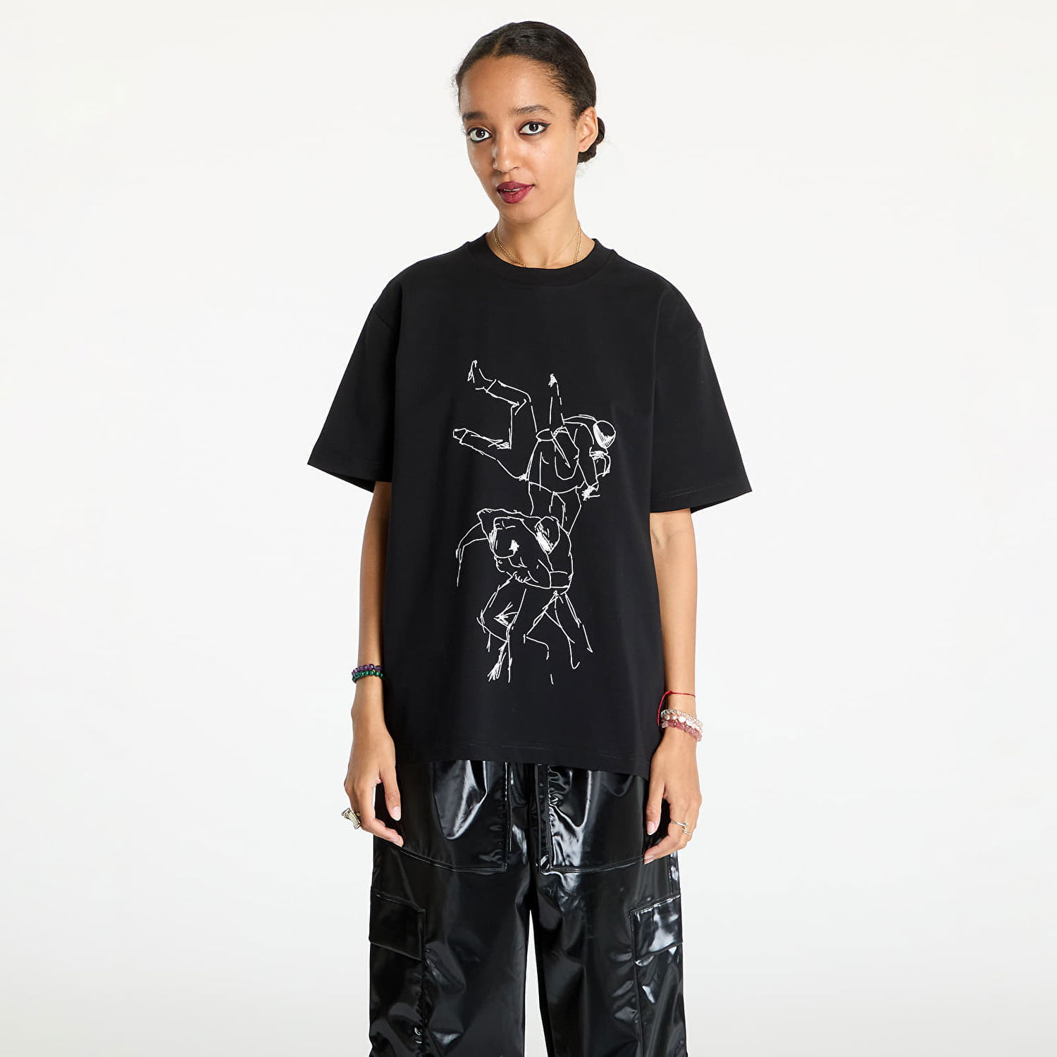 Tričko HELIOT EMIL Shelter Printed T-Shirt Čierna | PREAW24_M_09_125_BLK01, 1