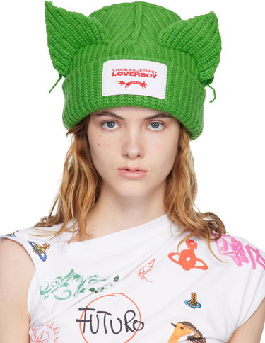 Kulicha Charles Jeffrey Loverboy Charles Jeffrey LOVERBOY Chunky Ears Beanie Zelené | 052130116, 0