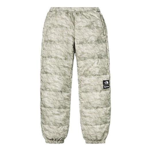 Nohavice Supreme The North Face Paper Print Nuptse Pants Zelené | SUP-FW19-10965