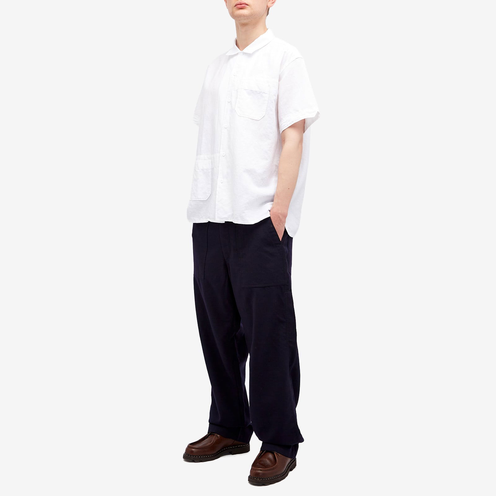 Engineered Garments Camp Shirt Handkerchief Linen, Size L