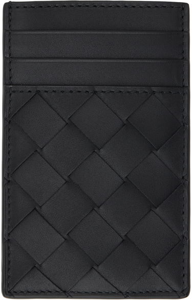 Peňaženka Bottega Veneta Intrecciato Card Holder Čierna | 755764 VCPQ3, 0