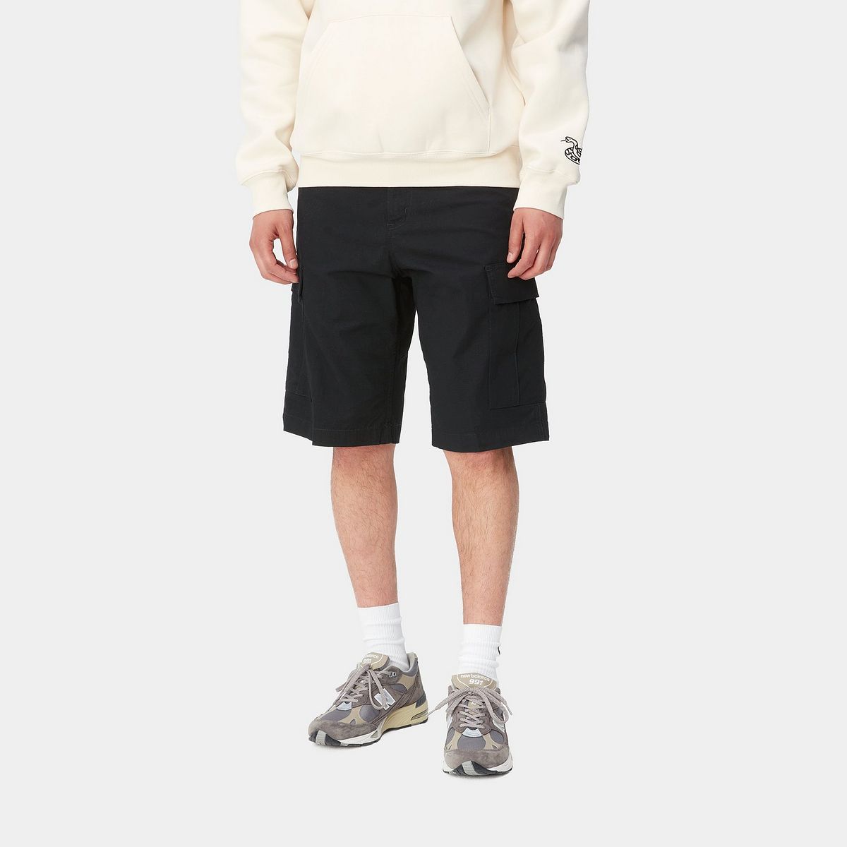 Regular Cargo Short "Black rinsed"