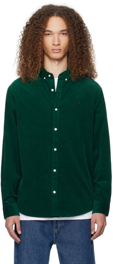 Košeľa Carhartt WIP Corduroy Button-Down Shirt Zelené | I030580, 0