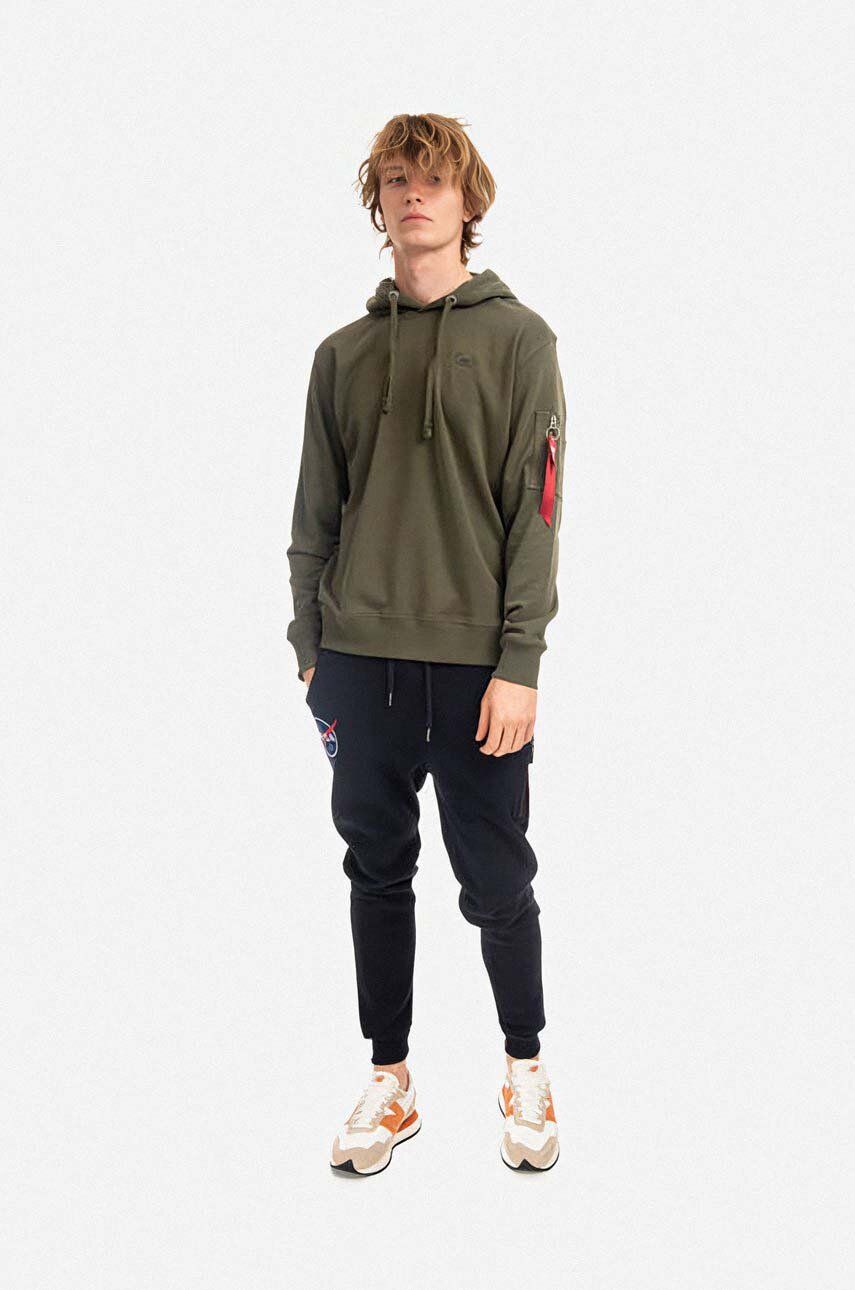 Mikina Alpha Industries Hoodie Zelené | 158321.257, 1