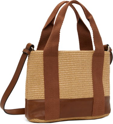 Kabelka CHLOÉ Chloé Raffia & Leather Mini Tote Béžová | C20587, 2