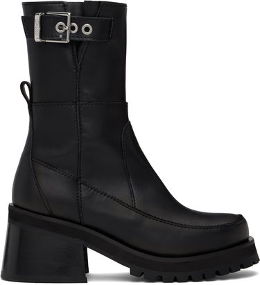 Tenisky a topánky GANNI Buckle Platform Boots Čierna | S2784, 0