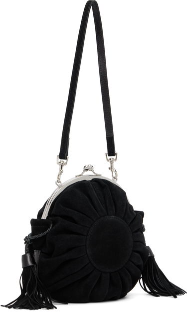 Taška cez rameno Vivienne Westwood Rosie Suede Gathered Frame Bag with Tassels Čierna | 4B01000SW-L007E-, 2