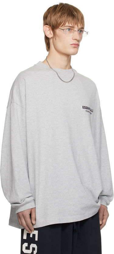 Sveter Fear of God Fear of God ESSENTIALS Jersey Long Sleeve T-Shirt Šedá | 125HO244378F, 1