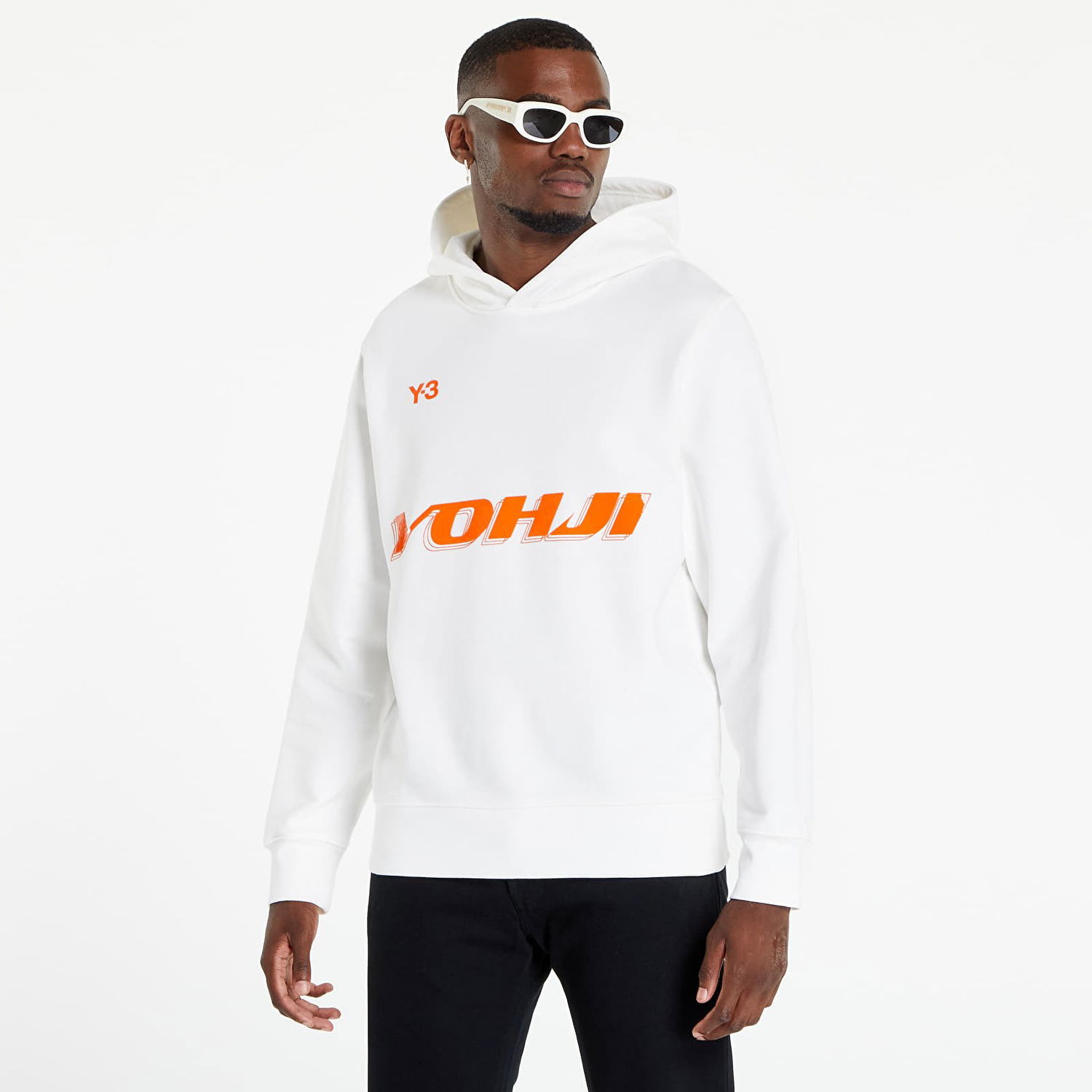 Mikina Y-3 Graphic Hoodie Cor Biela | HT4731, 0