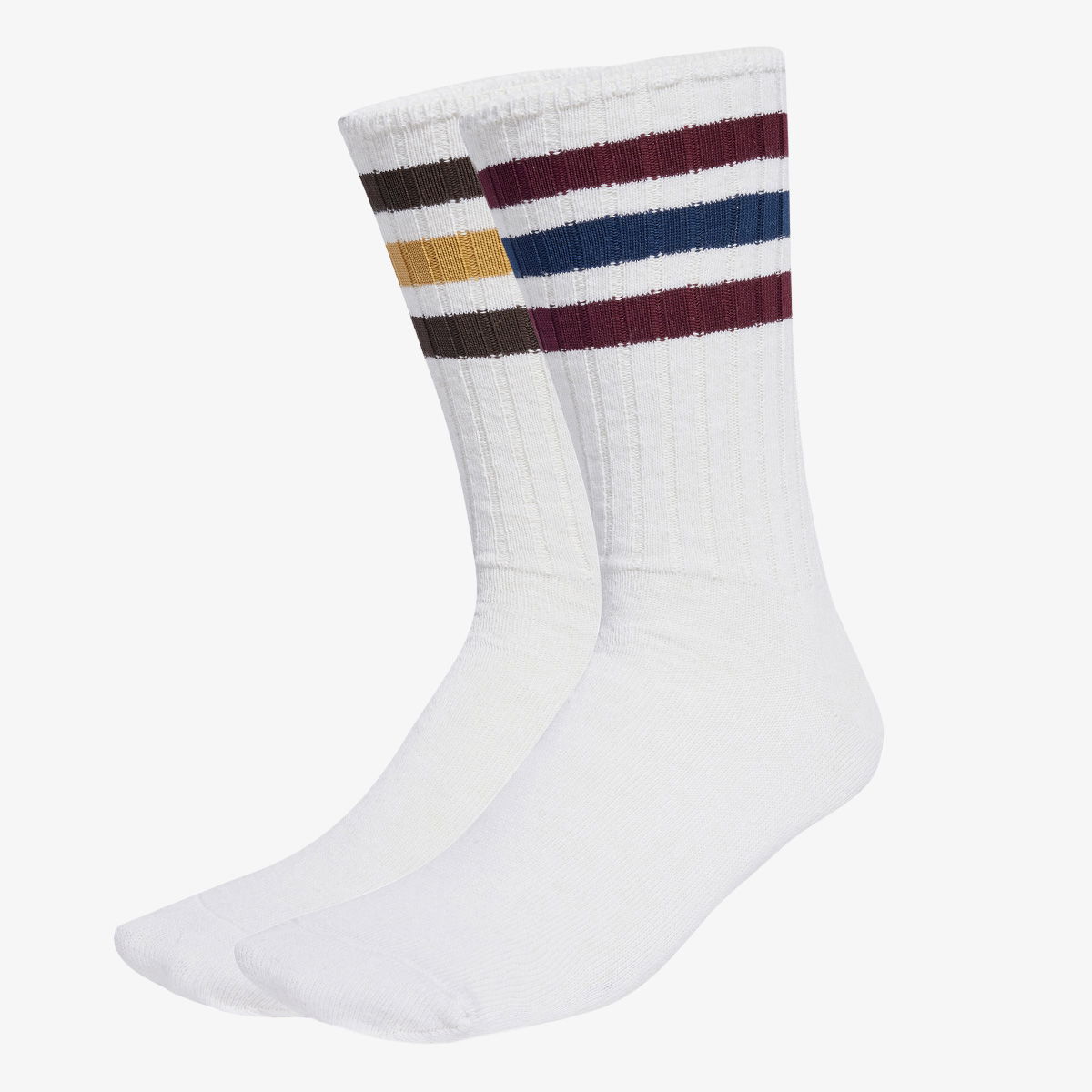 Ponožky adidas Performance Ribbed Crew Socks - 2 Pairs Biela | JX5203, 1