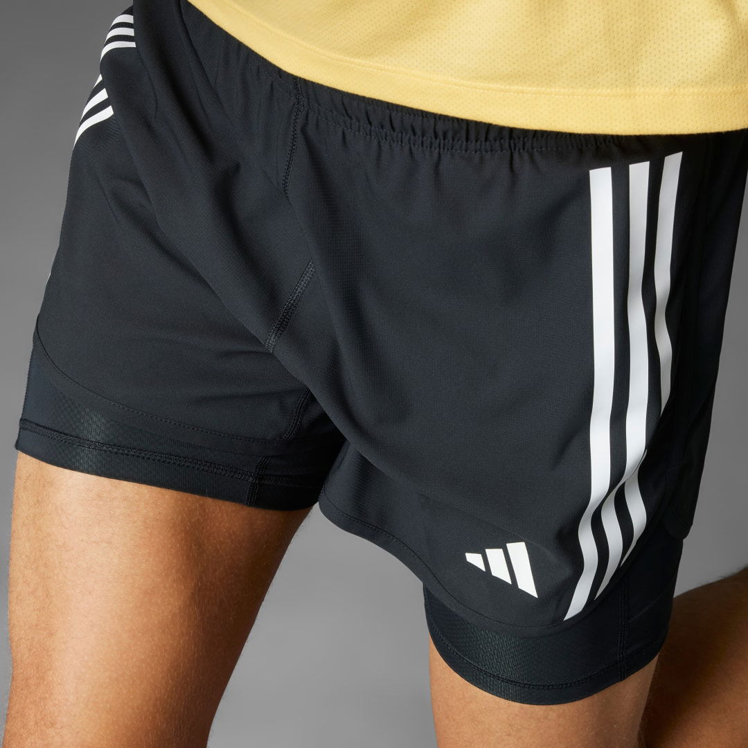 Own the Run 3-Stripes 2-in-1 Shorts