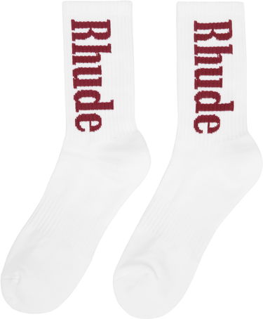 Ponožky Rhude RH Vertical Logo Socks Biela | RHSS25SO01227, 1