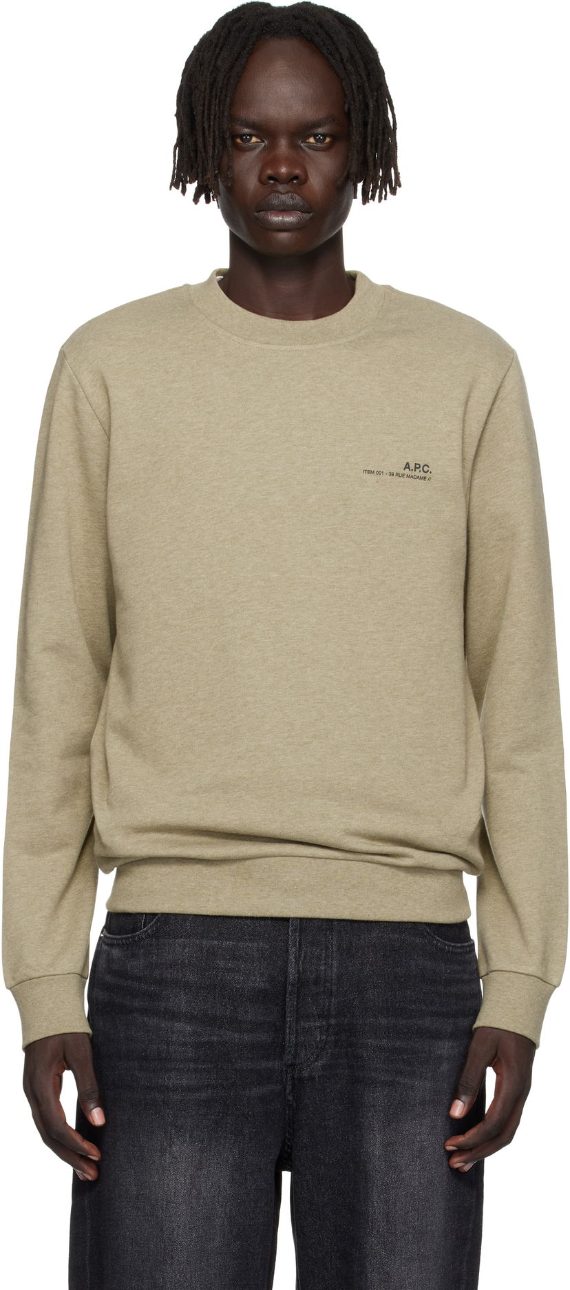 Mikina A.P.C. A.P.C. Standard Item Sweatshirt Zelené | COHGT-M27927