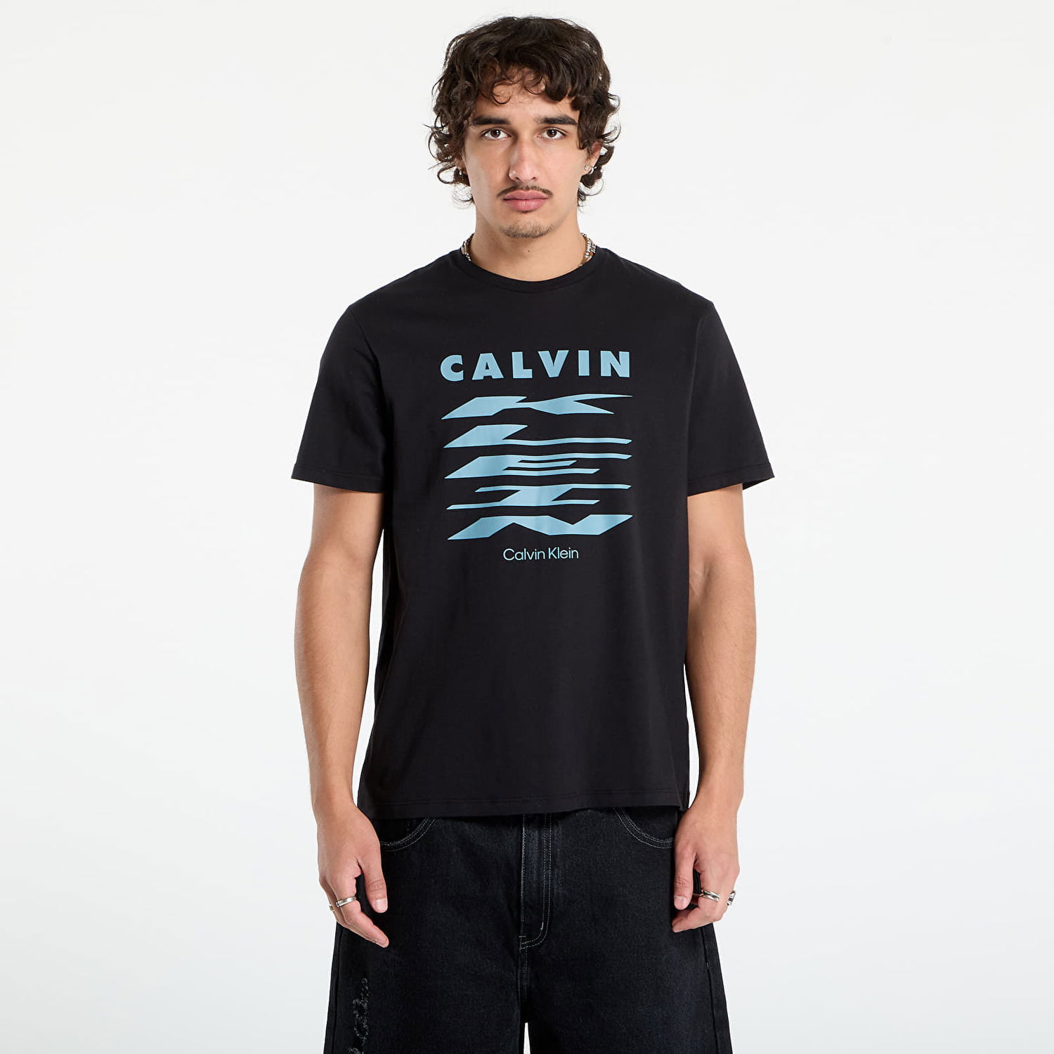 Tričko CALVIN KLEIN Calvin Klein Jeans Graphic Tee Čierna | LV04RD815G UB1, 0