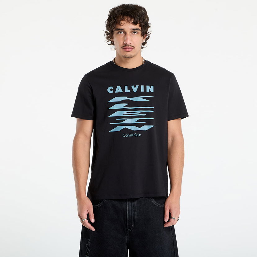 Tričko CALVIN KLEIN Calvin Klein Jeans Graphic Tee Čierna | LV04RD815G UB1