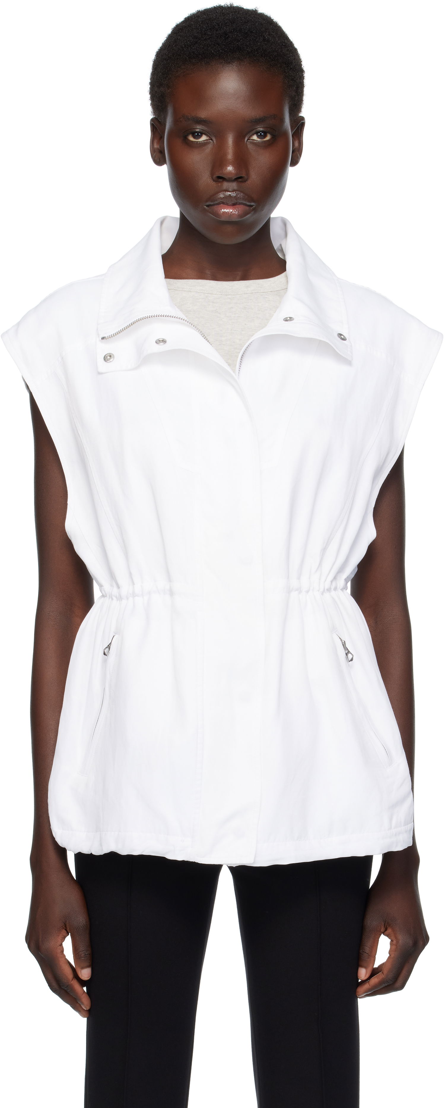 Vesta rag & bone Rag & Bone Monica Sleeveless Vest Biela | WAW25P40062906, 0
