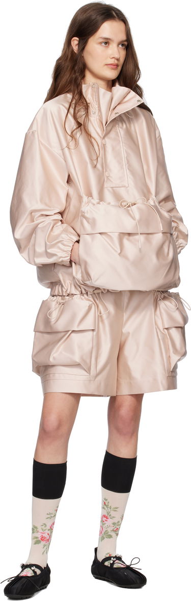 Vetrovka Simone Rocha Simone Rocha Drawstring Cargo Flap Pocket Jacket Ružová | 6117 1221, 3
