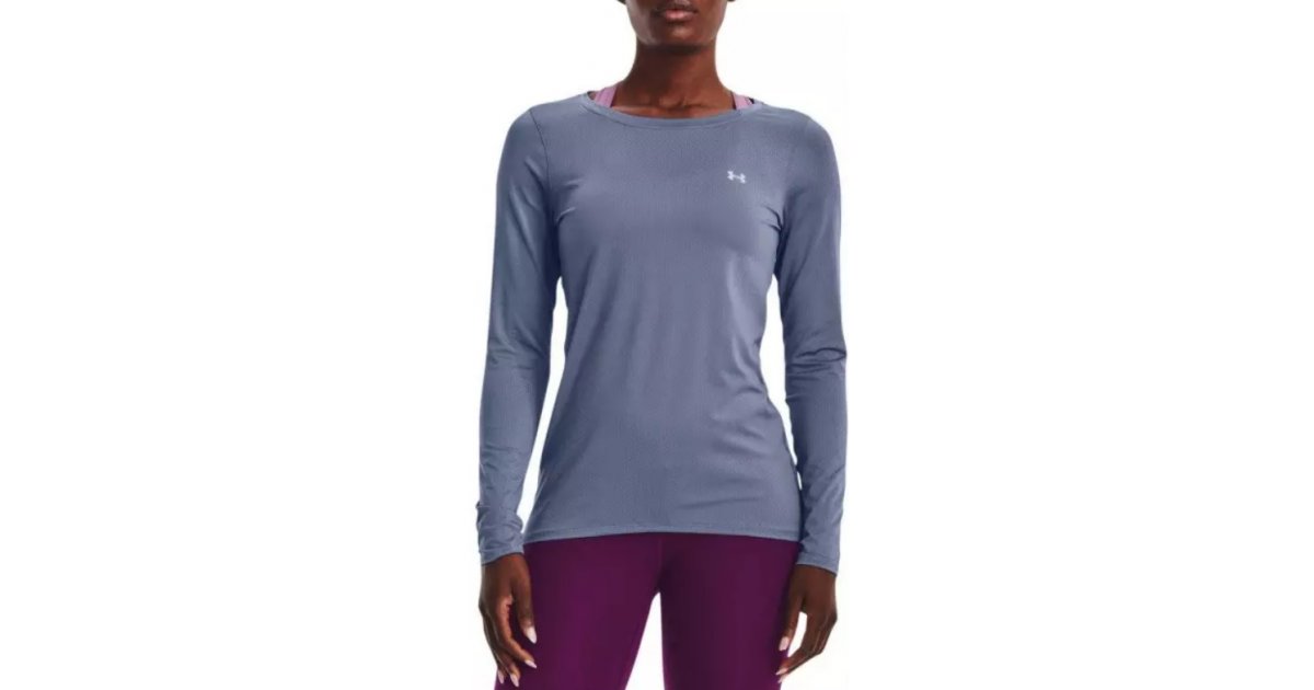 Tričko Under Armour Under Armour HeatGear® Long Sleeve T-Shirt Modrá | 1328966-767, 1