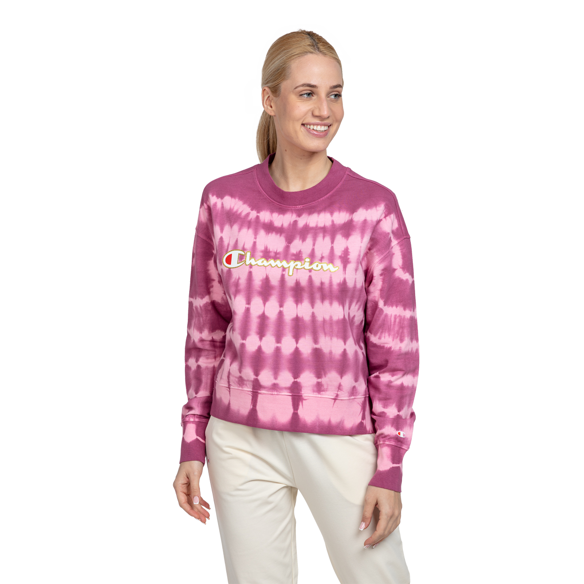 Mikina Champion Champion Roch Tie-Dye Sweatshirt Ružová | CHA231F608-8W, 0