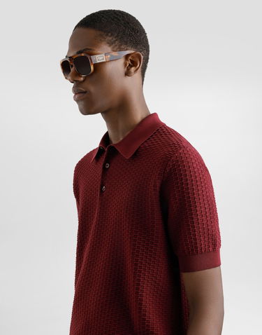 Polo tričko Dolce & Gabbana Dolce & Gabbana Embroidered Logo Polo Shirt Vínová | GXZ02ZJBCFBR2723, 3