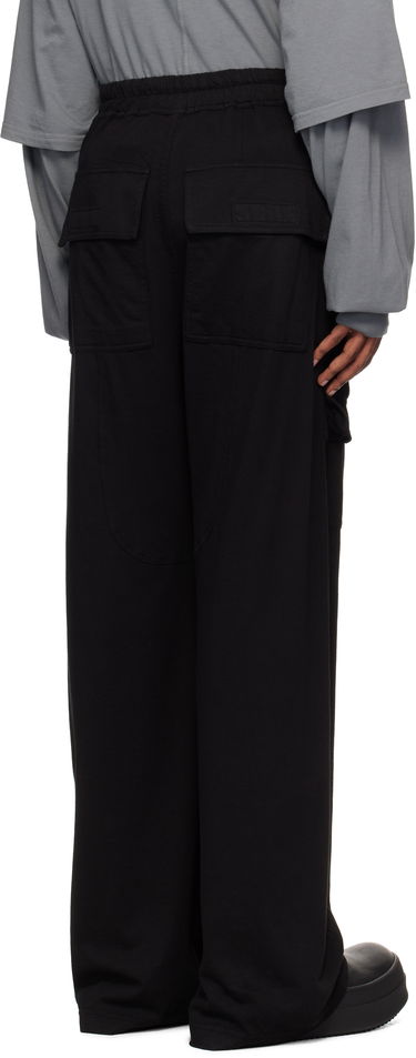Cargo nohavice Rick Owens Rick Owens DRKSHDW Porterville Creatch Wide Drawstring Cargo Pants Čierna | DU02D2394 RN, 2