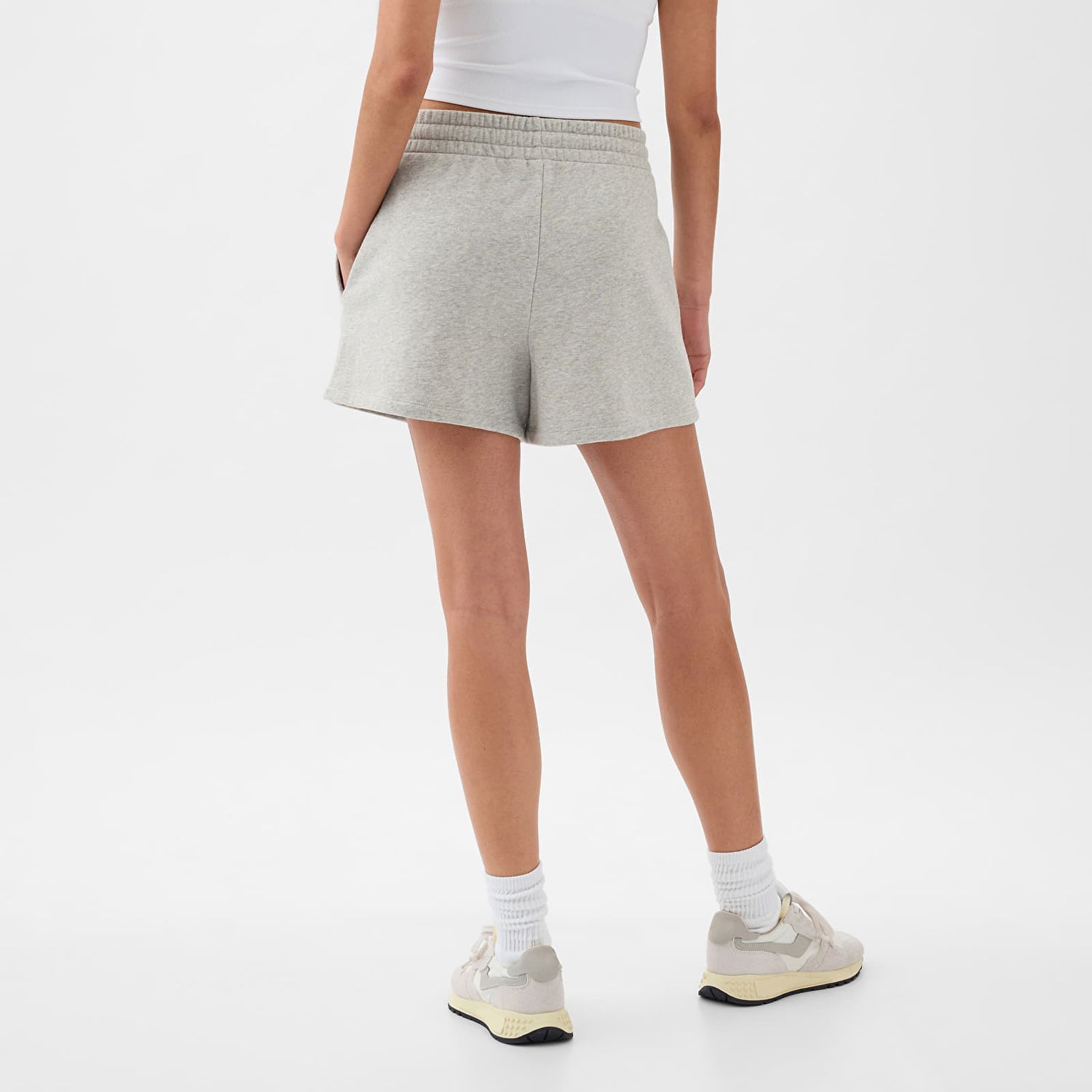 Šortky GAP Logo Shorts Light Heather Grey B08 Šedá | 870535-00, 1