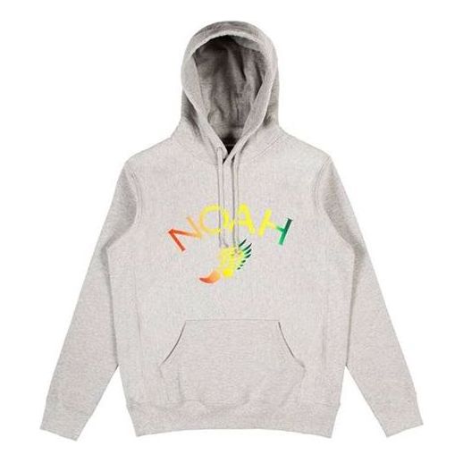 Mikina Noah Embroidered Hoodie with Winged Foot Logo Šedá | SS5SS18GRY, 0
