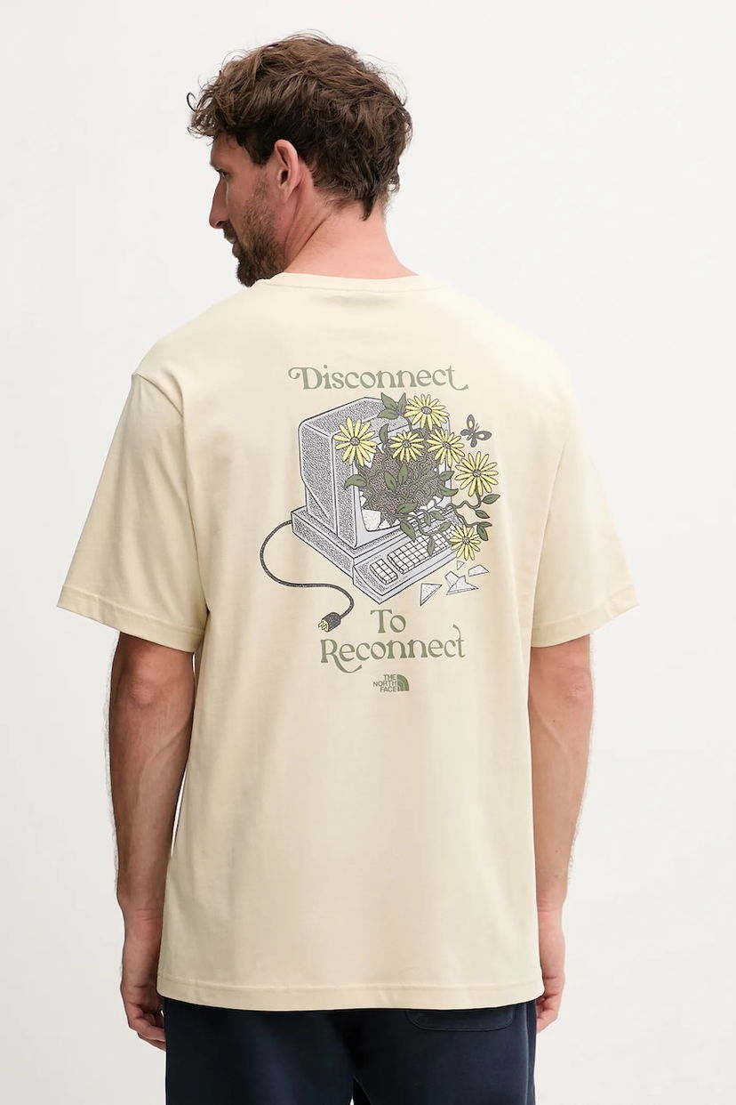 Tričko The North Face Connected Relaxed Cotton Graphic T-Shirt Béžová | NF0A8EGW3X41