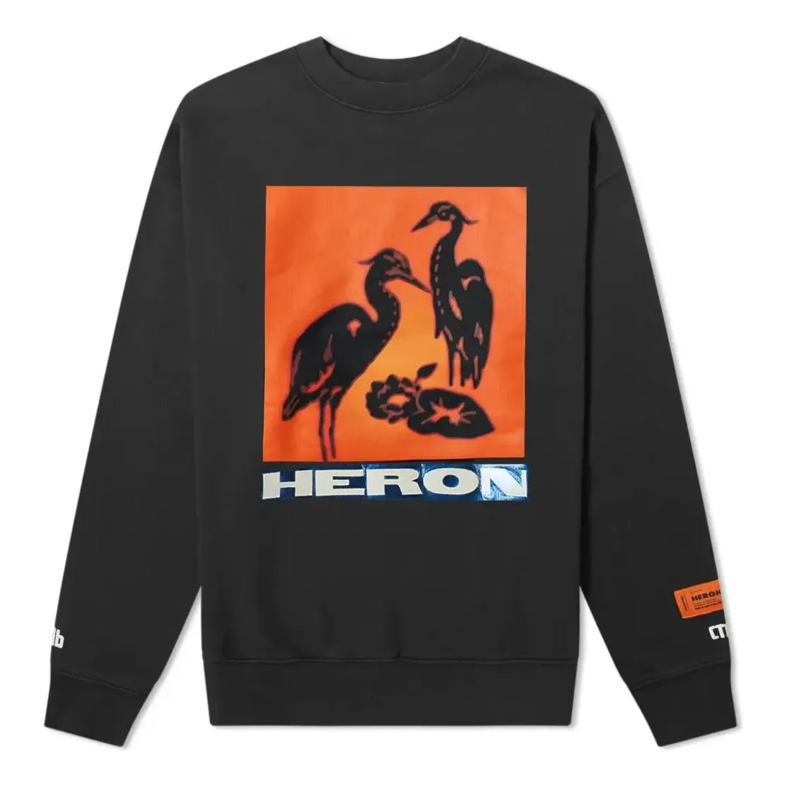Sveter HERON PRESTON Heron Preston Tape Crew Sweatshirt Čierna | HMBA003F198080030488, 0