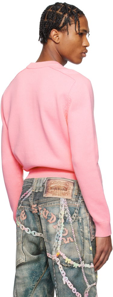 Sveter Acne Studios Acne Studios Knit Cotton Sweater Ružová | C60102-, 2