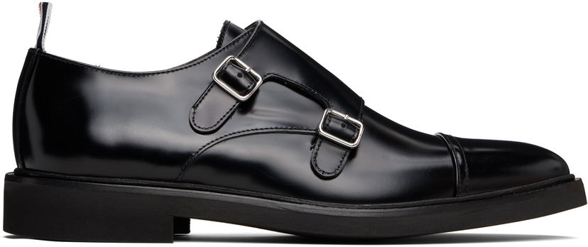Oblečenie Thom Browne Thom Browne Soft Spazzolato Double Monk Strap Shoes Čierna | MFG018C-L0043