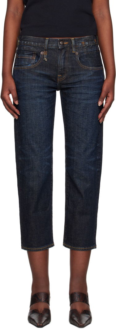 Džínsy R13 R13 Boy Straight Cropped Jeans Modrá | R13W0091-D099A, 0