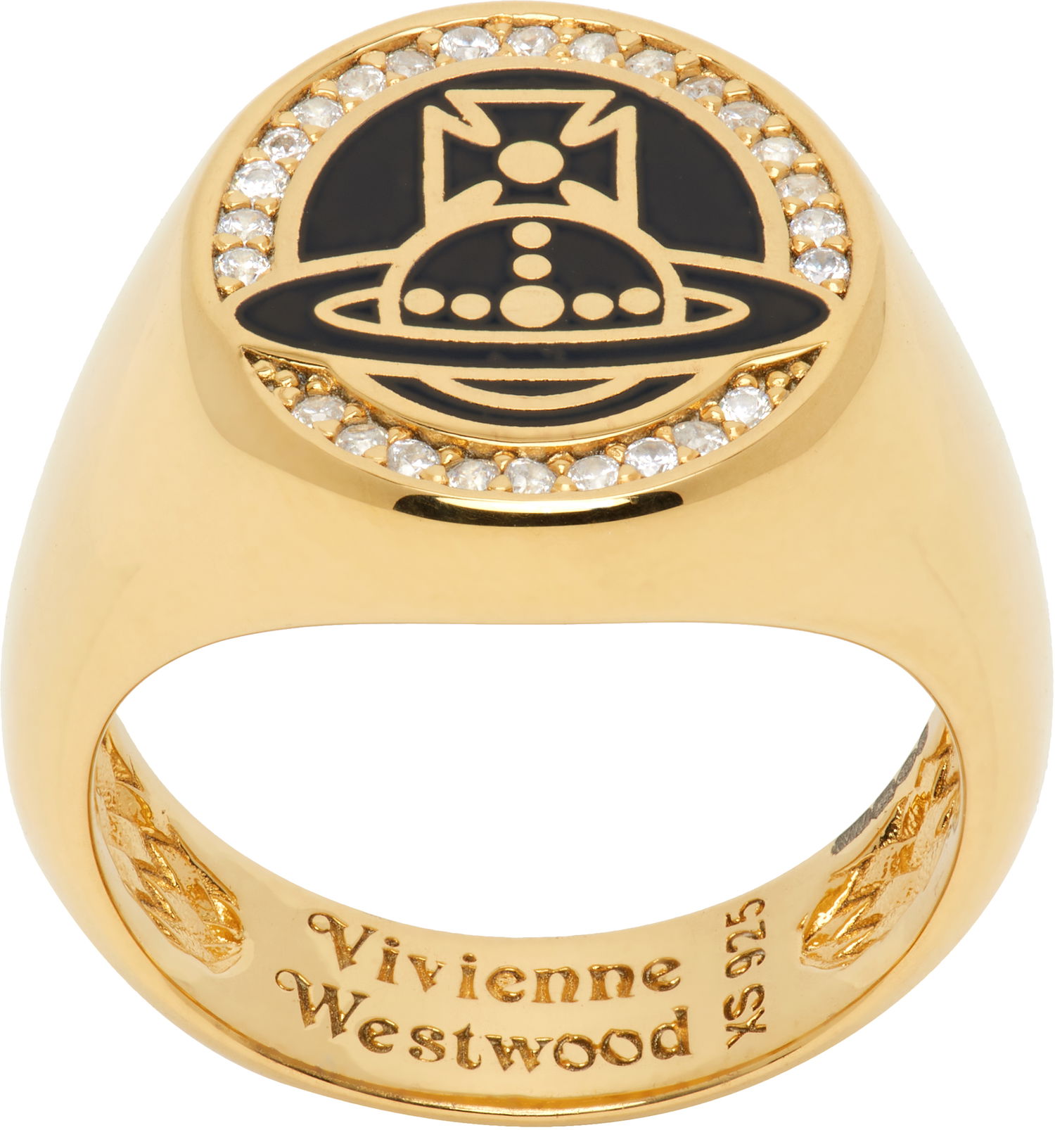 Prsteň Vivienne Westwood Vivienne Westwood Gold-Tone Sussex Ring Žltá | 64040186-01R867-, 0